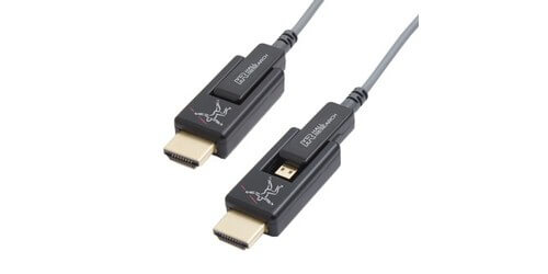 33ft Hall Research 4K Javelin Plenum Optical HDMI Cable 10m 