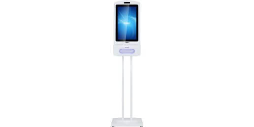 Touchless Freestanding Hand Sanitizer Kiosk with Digital Display