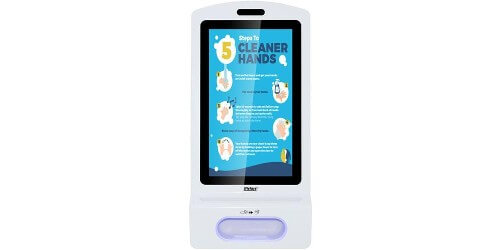 Touchless Wall Mounted Hand Sanitizer Kiosk with Digital Display