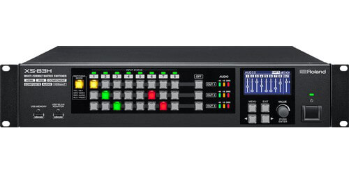 Roland XS-83H 8x3 Multi-Format Matrix Switch: HDMI or HDBaseT Out & iPad  Control - Conference Room AV