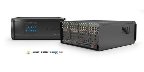Front and Back Views of the Unit WyreStorm MX-1616-HDBT-H2X - Main View