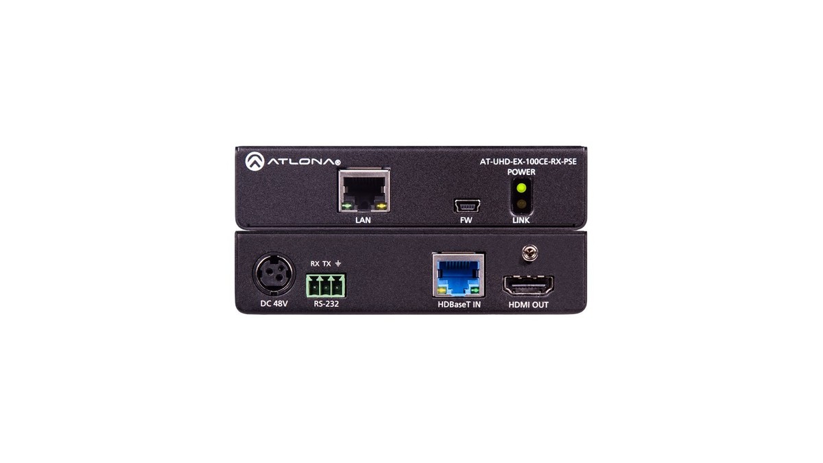 Atlona At Uhd Ex 100ce Rx Pse Hdbaset Hdmi Receiver Sends Power