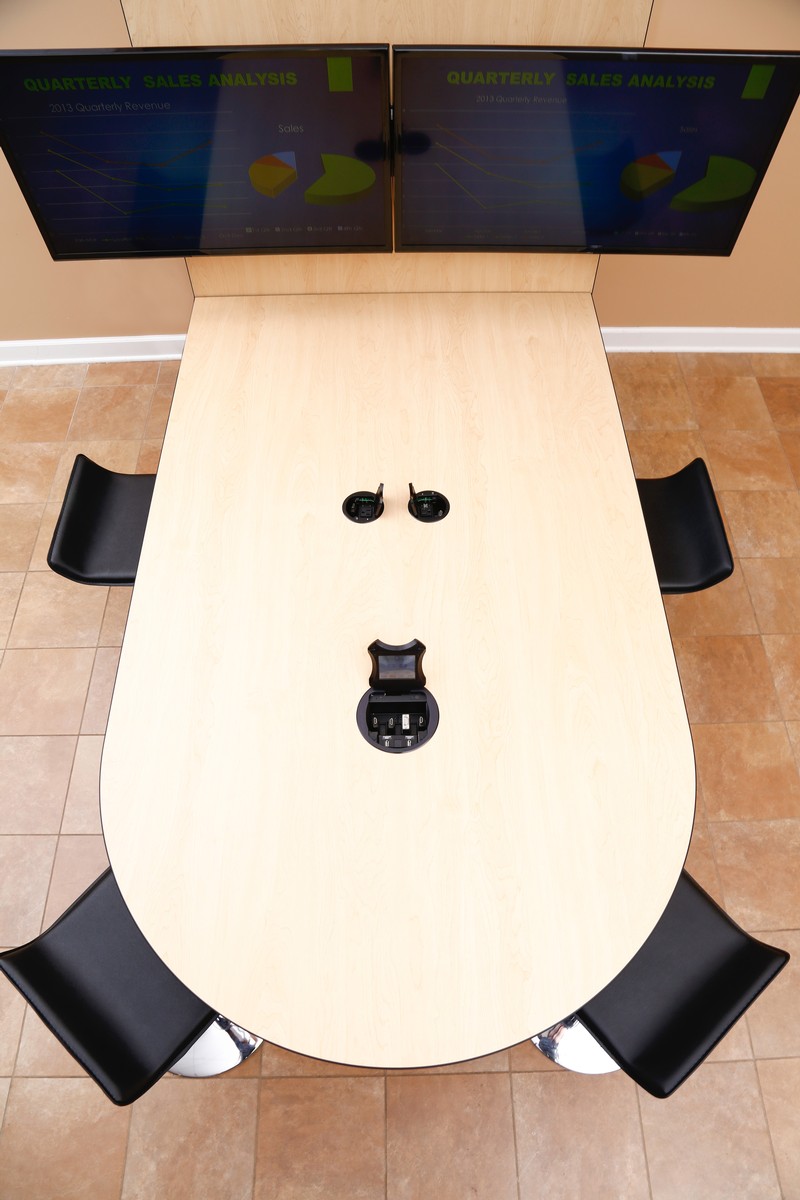 FSR HVTBTBLTH 4 User Huddle Room Table, Integrated Audio Video