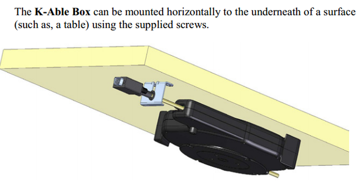 Kramer KABLECAT6 TBUS CAT6/Data Cable Retractor 3.9' Conference