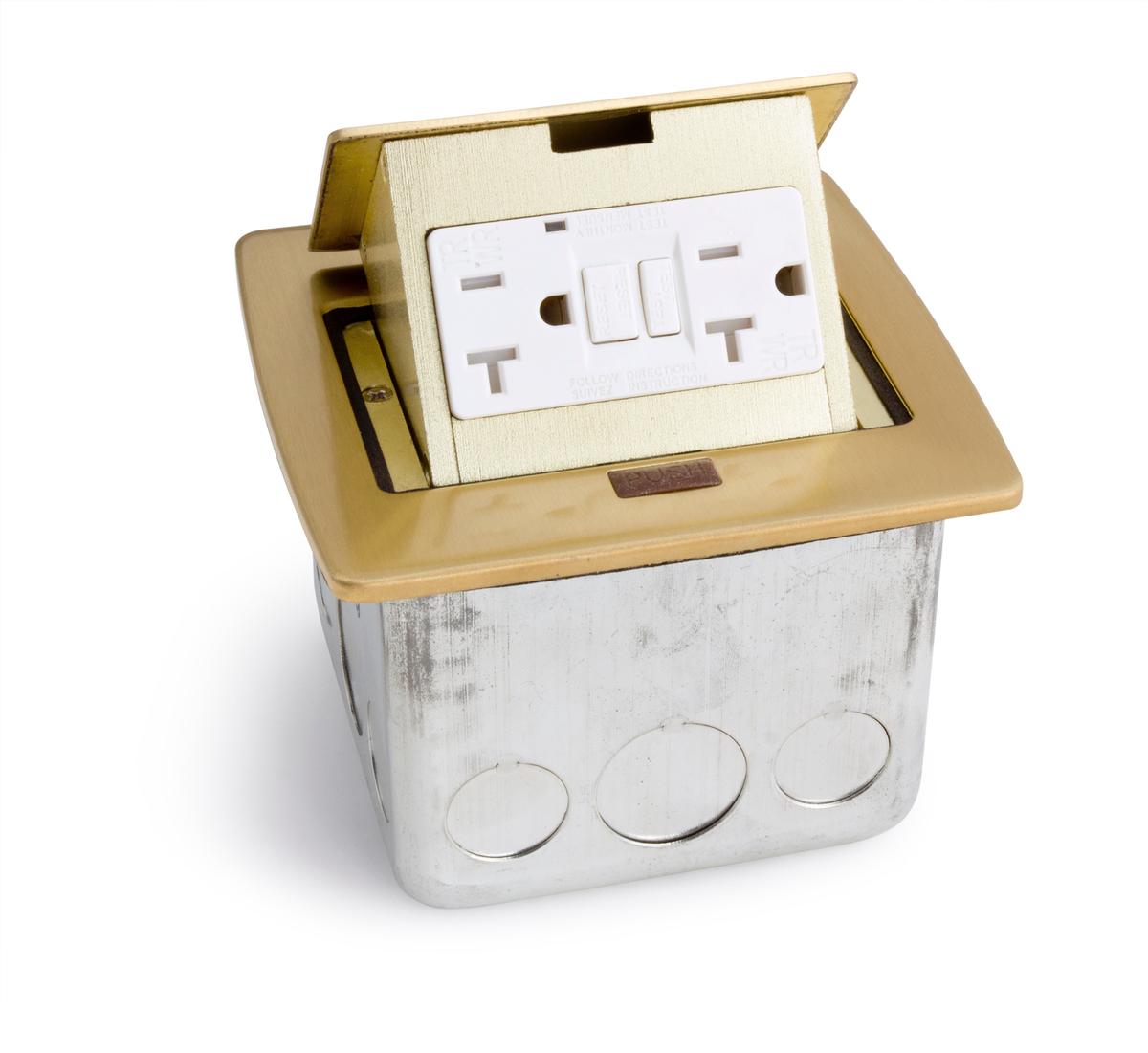 Lew Electric PUFPCTBK Pop Up Countertop Box w/ 2 GFI 20A Power Outlets Assorted Colors