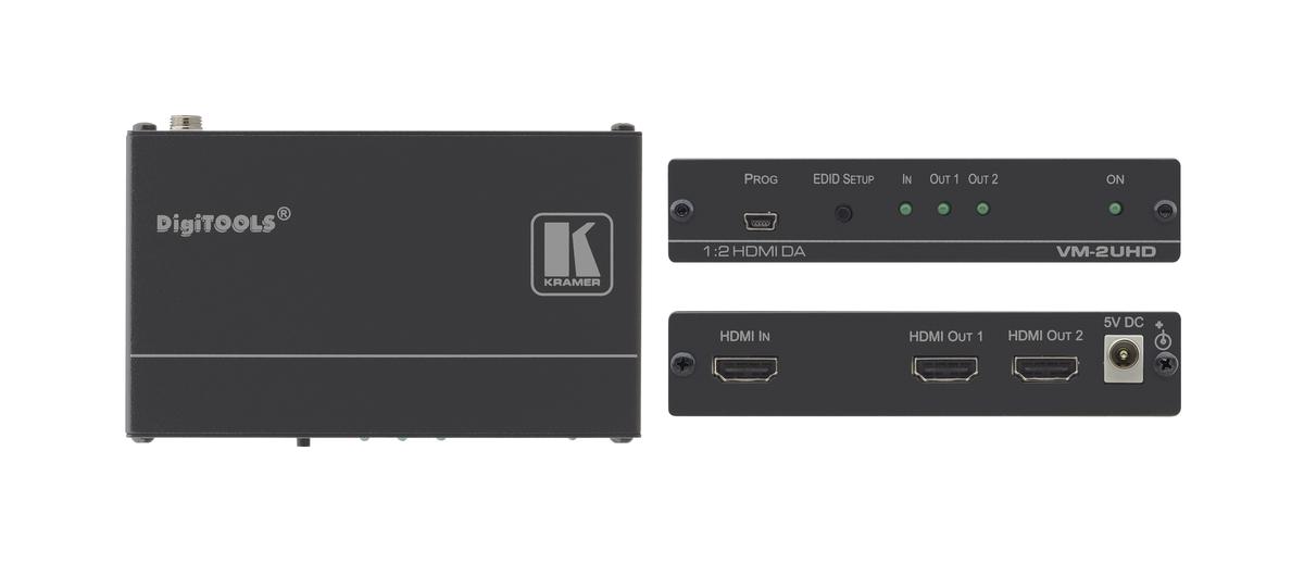 Kramer AV VM2UHD 1x2 4K60 HDMI Distribution Amplifier Conference Room AV